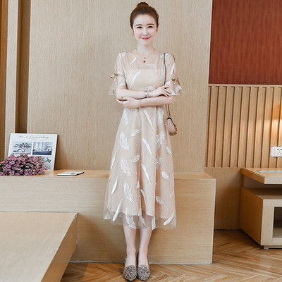 Rochie de dama de actualitate cu model floral in mai multe culori