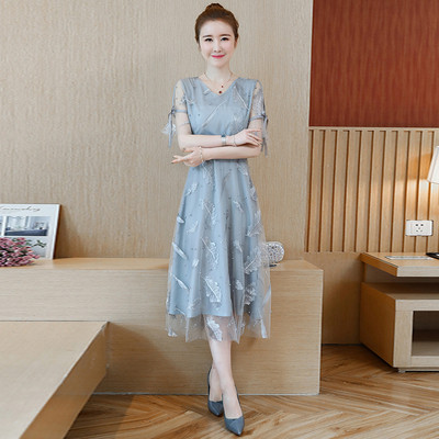 Rochie de dama de actualitate cu model floral in mai multe culori