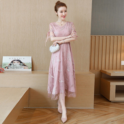 Rochie de dama de actualitate cu model floral in mai multe culori