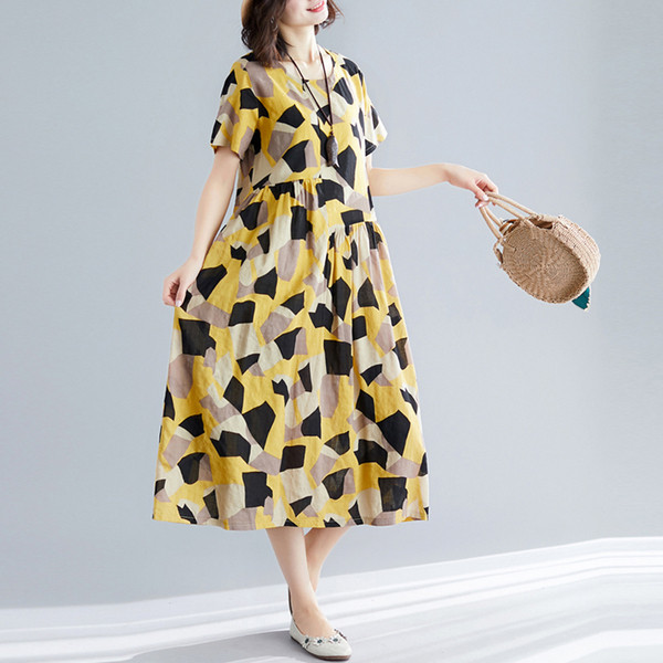 Rochie casual dama - model croiat cu maneca scurta