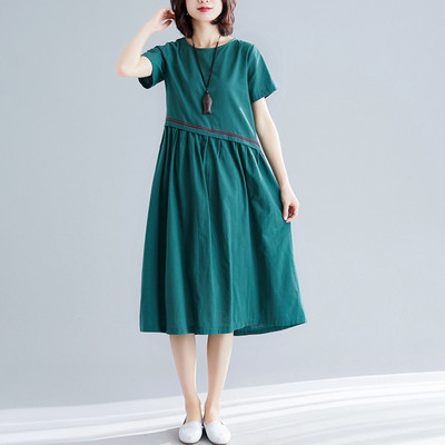 Női alkalmi ruha két színben - szabású modell