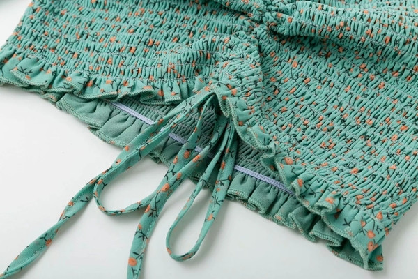 Bluza de dama model nou cu cravate in albastru