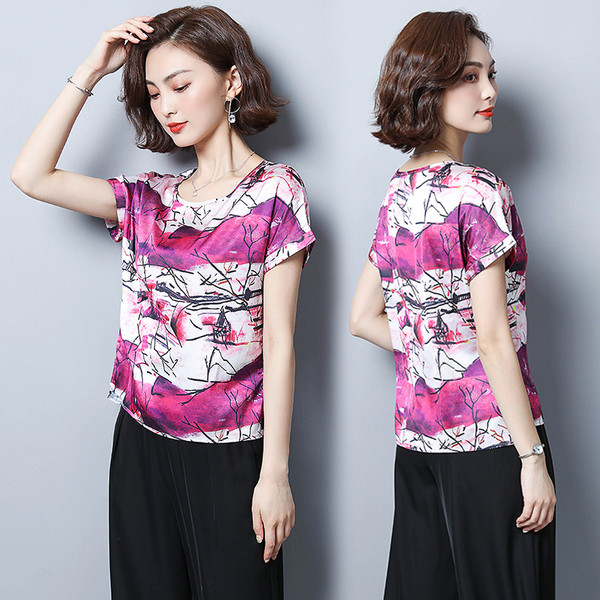 Bluza de dama actuala cu decolteu O in doua culori