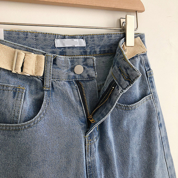 Blugi dama casual model drept cu talie inalta