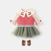 Rochie modernă pentru copii cu mâneci lungi pentru fete