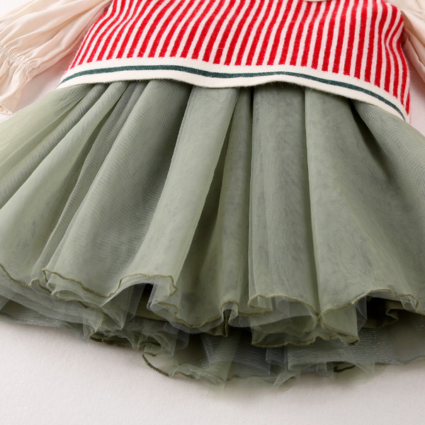 Rochie modernă pentru copii cu mâneci lungi pentru fete