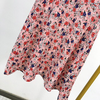 Rochie de dama cu model floral si decolteu in V