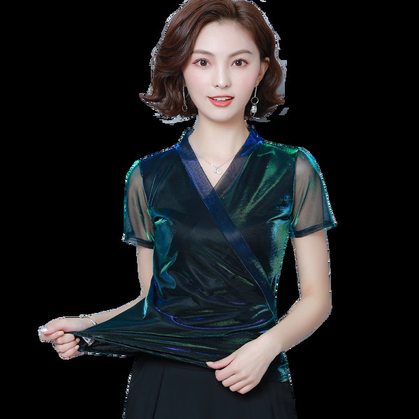 Bluza de dama model nou in doua culori cu decolteu in V