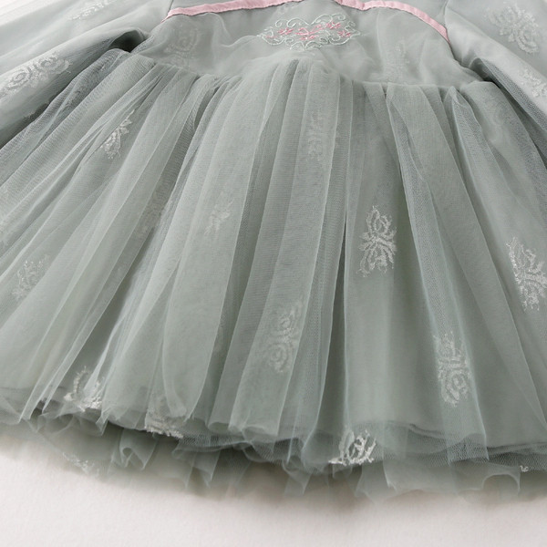 Új modell szürke gyerekruha lányoknak