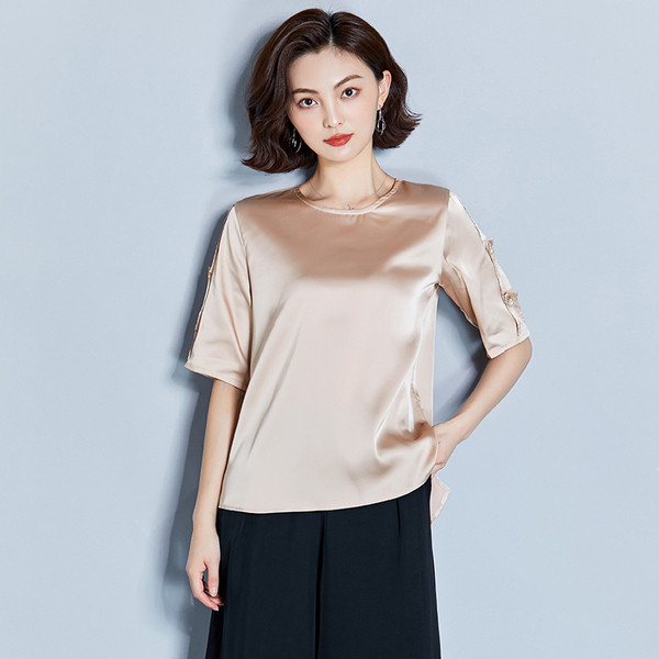 Bluza de dama actuala in trei culori cu perle