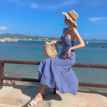 Kék színű női alkalmi ruha