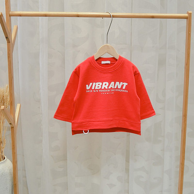 Model nou de bluză pentru copii de zi cu zi pentru băieți cu aplicație