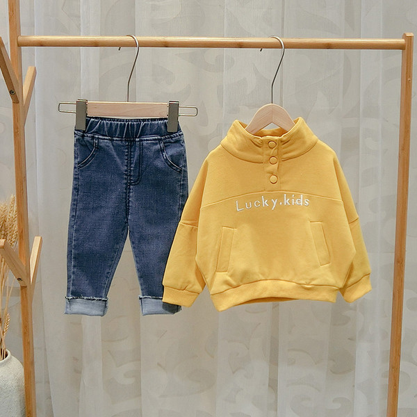 Bluza pentru copii pentru baieti in galben si verde