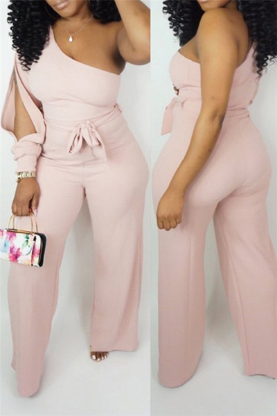 Salopetă lungă de damă elegantă Model Slim în cinci culori