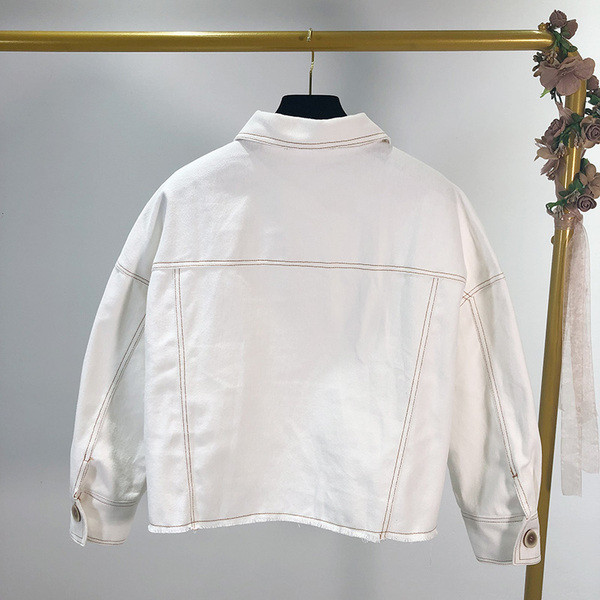 Geaca subtire de primavara-toamna cu nasturi si buzunare