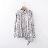 Cămașă de damă cu mânecă lungă cu model animal