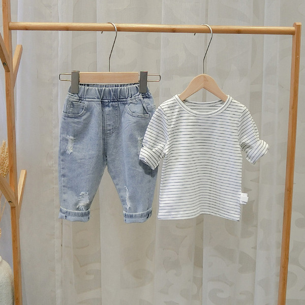 Bluza casual pentru copii in dungi pentru baieti - mai multe culori