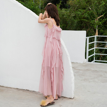 Rochie moderna de dama in roz