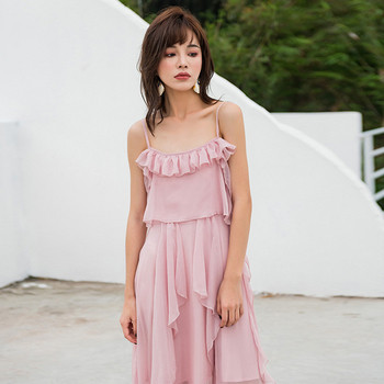 Rochie moderna de dama in roz