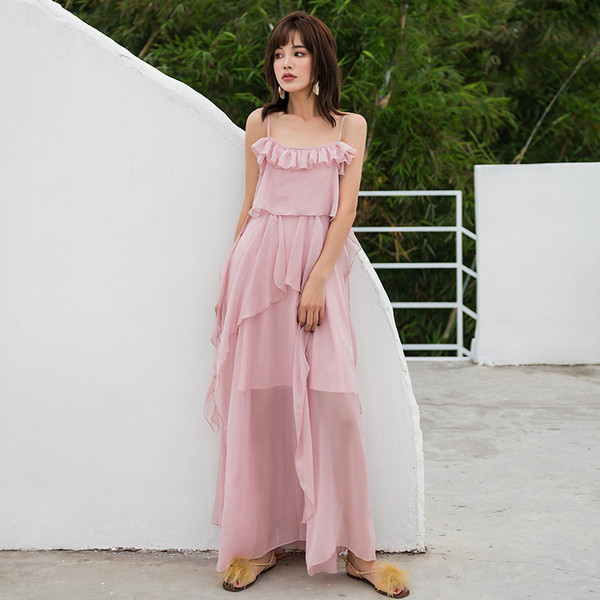 Rochie moderna de dama in roz