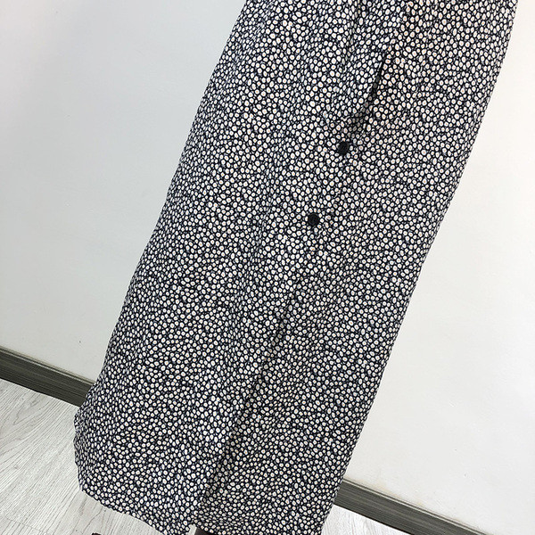 Rochie lunga de dama cu nasturi si cravate