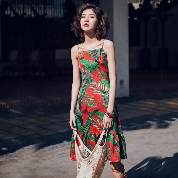 Rochie moderna de dama lunga cu model floral