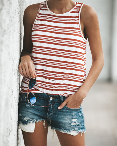 Maieu casual de damă, cu decolteu O, în roșu