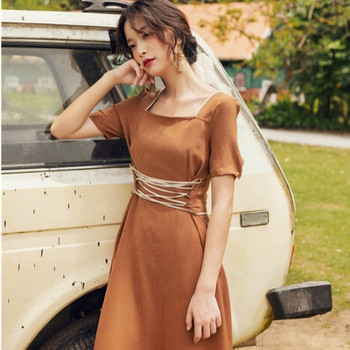 Rochie moderna de dama lunga in mai multe culori