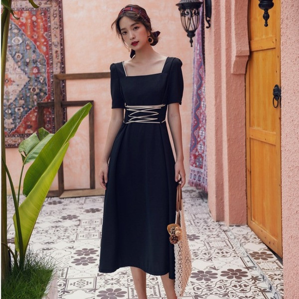 Rochie moderna de dama lunga in mai multe culori