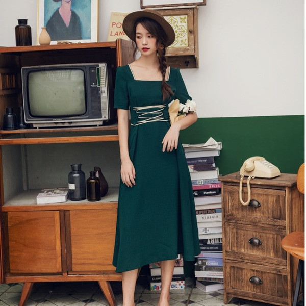 Rochie moderna de dama lunga in mai multe culori