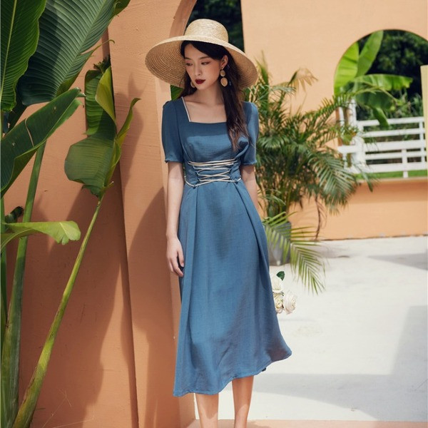 Rochie moderna de dama lunga in mai multe culori