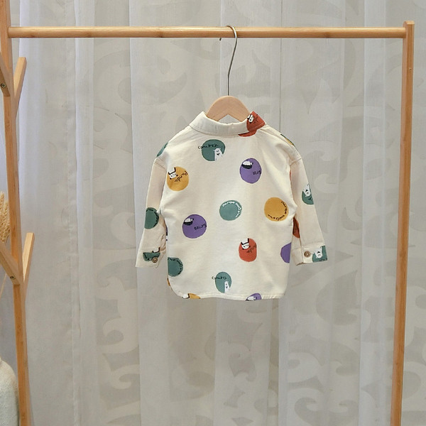 Camasa moderna pentru copii cu buline model nou pentru baieti