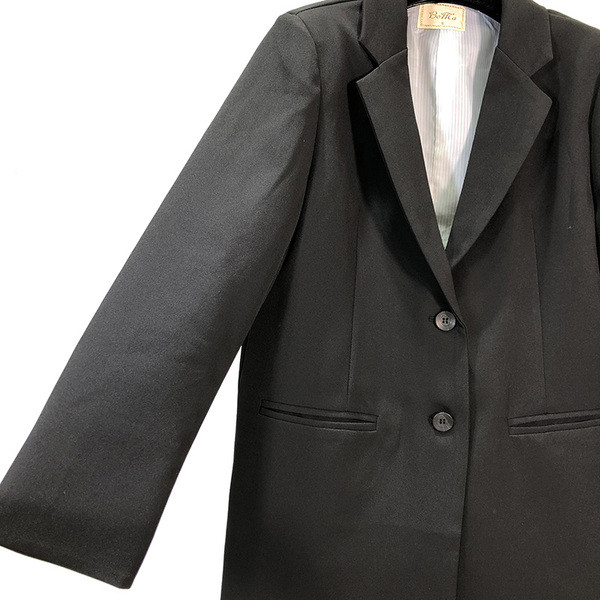 Geaca de dama cu maneca lunga de culoare neagra