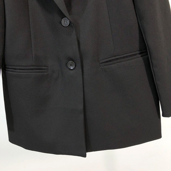 Geaca de dama cu maneca lunga de culoare neagra