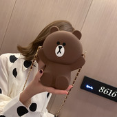 Modern női táska fém lánccal