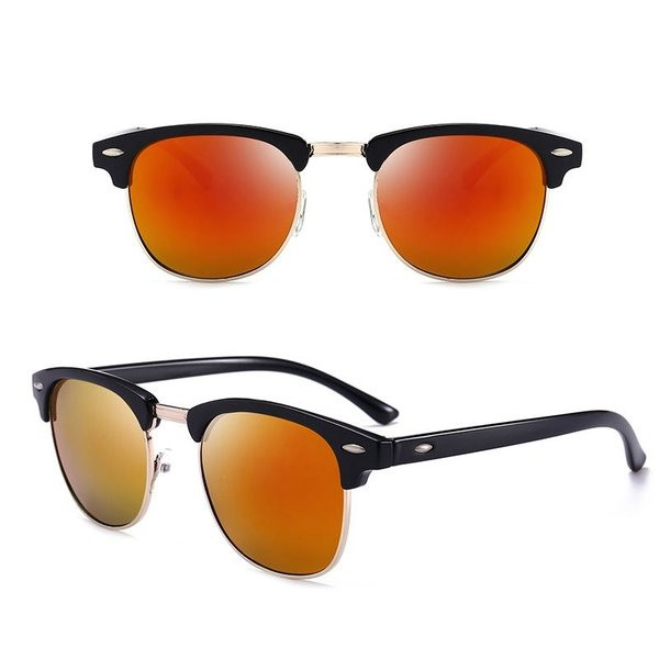 Модерни мъжки слънчеви очила с кръгла форма в няколко цвята 