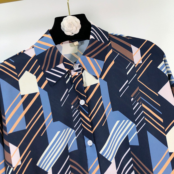 Cămașă casual de damă cu model colorat