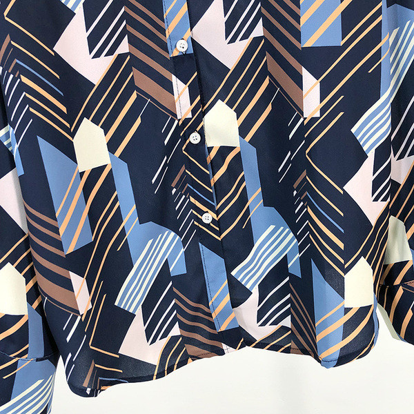 Cămașă casual de damă cu model colorat