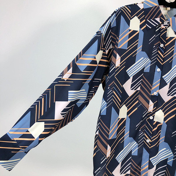 Cămașă casual de damă cu model colorat