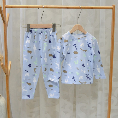 Model nou de pijamale pentru copii in doua parti pentru baieti - mai multe culori