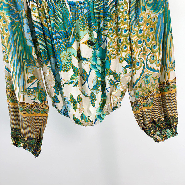 Női blúz csupasz váll - széles modell