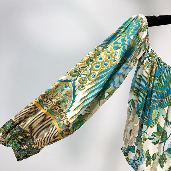 Női blúz csupasz váll - széles modell