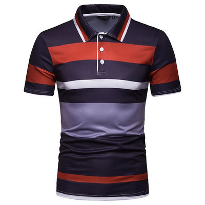 Tricou casual barbatesc cu guler clasic in mai multe culori