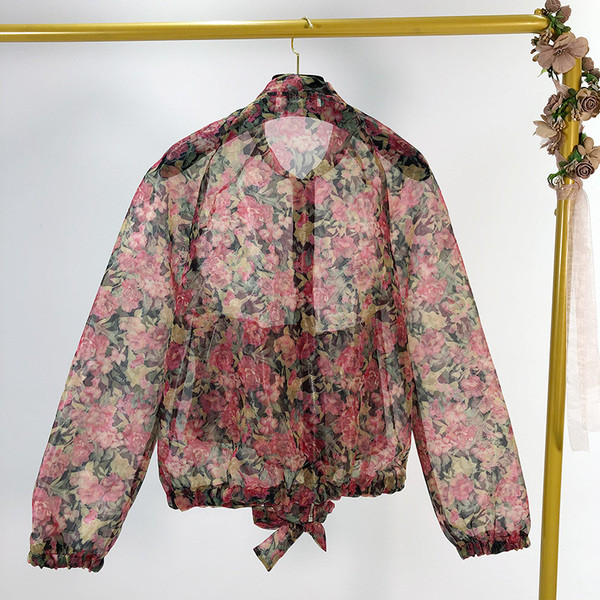 Jachetă subțire de primăvară-toamnă cu legături în talie și fermoar