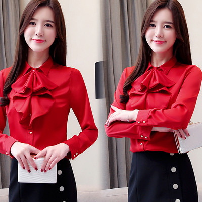 Stílusos női ing négy színben, hosszú ujjakkal és gombokkal