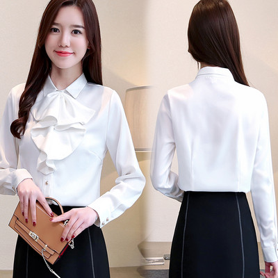 Stílusos női ing négy színben, hosszú ujjakkal és gombokkal