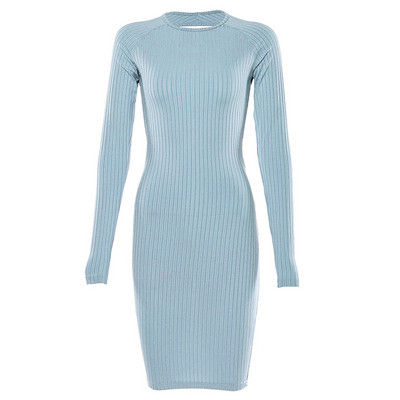 Rochie moderna de dama cu decupaje in albastru si roz