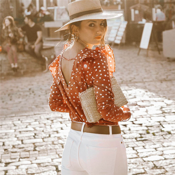 Cămașă modernă de damă cu mâneci lungi și decolteu O în două culori