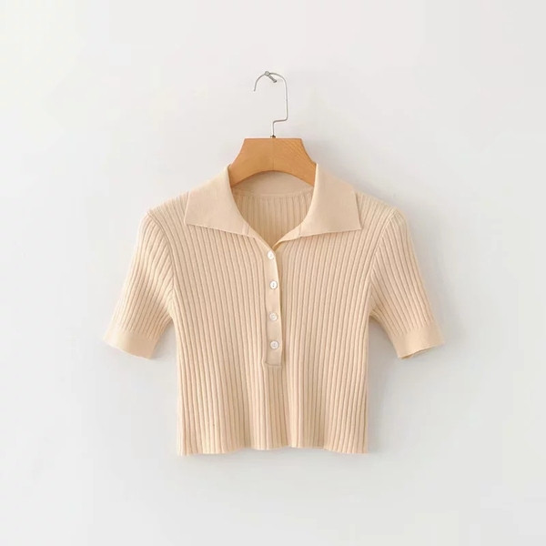 Modern női blúz klasszikus gallérral zöld és rózsaszín színben