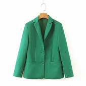 Geaca de dama model clasic in rosu si verde